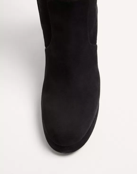 Valentino Fawcette Platform Boot In Crust Leather 90Mm - Image 3